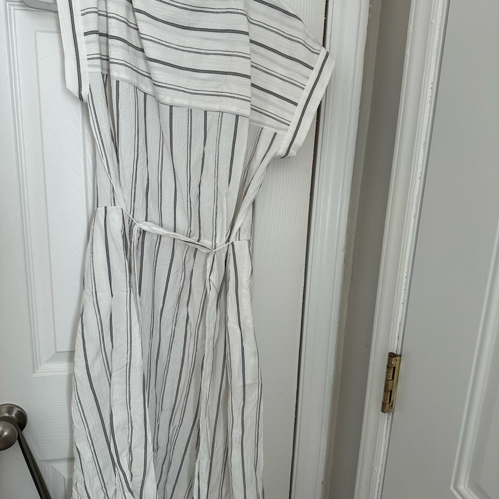 Striped Button-Down Dress - Picture 2 of 7